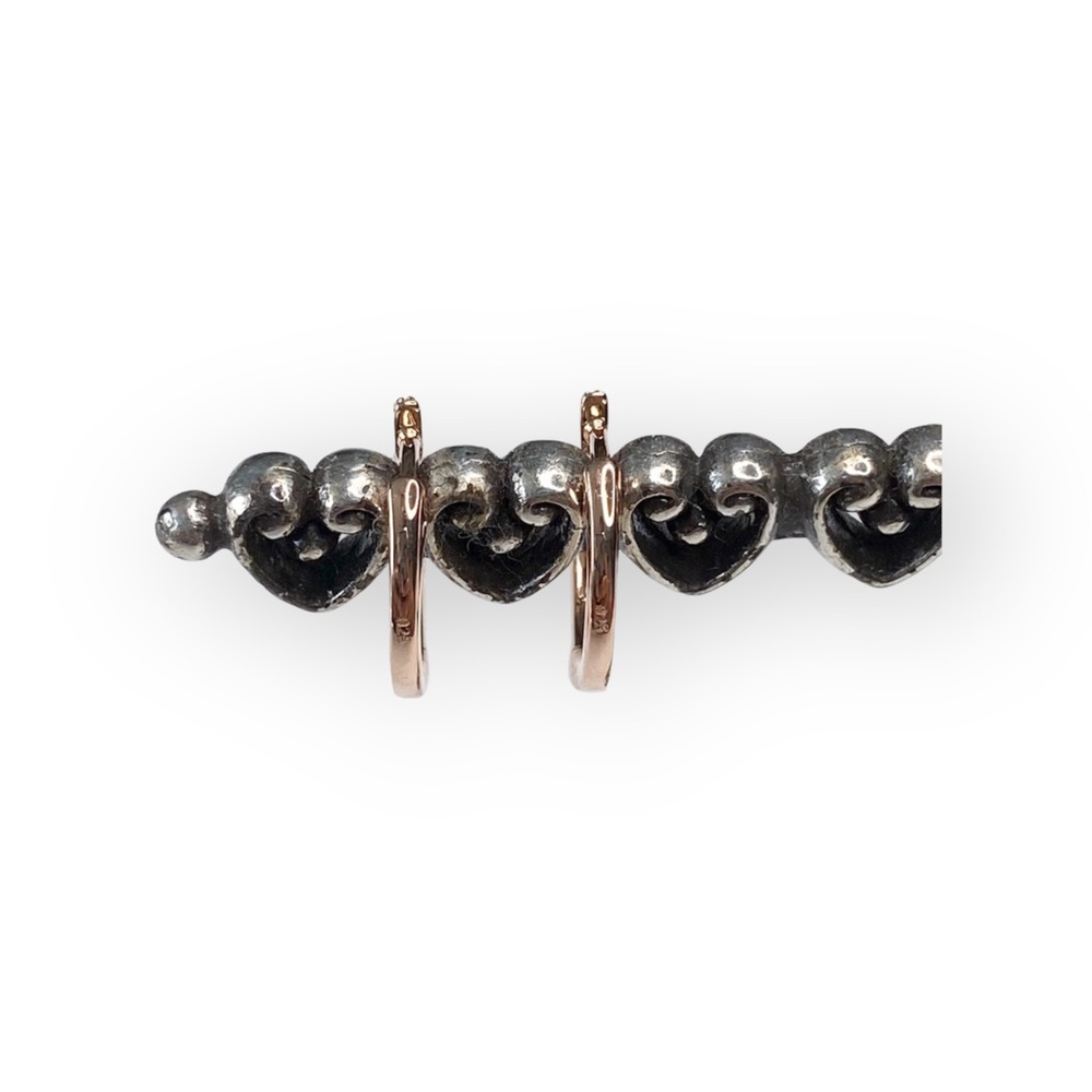 new Lassaire ❤︎ Simulated Diamond Pave Huggies Hoop Earrings ❤︎ Rose Gold Plated - Picture 10 of 16